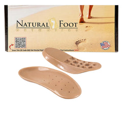 Natural Foot Orthotics fashion stabilizers in narrow design provide arch support for heels.