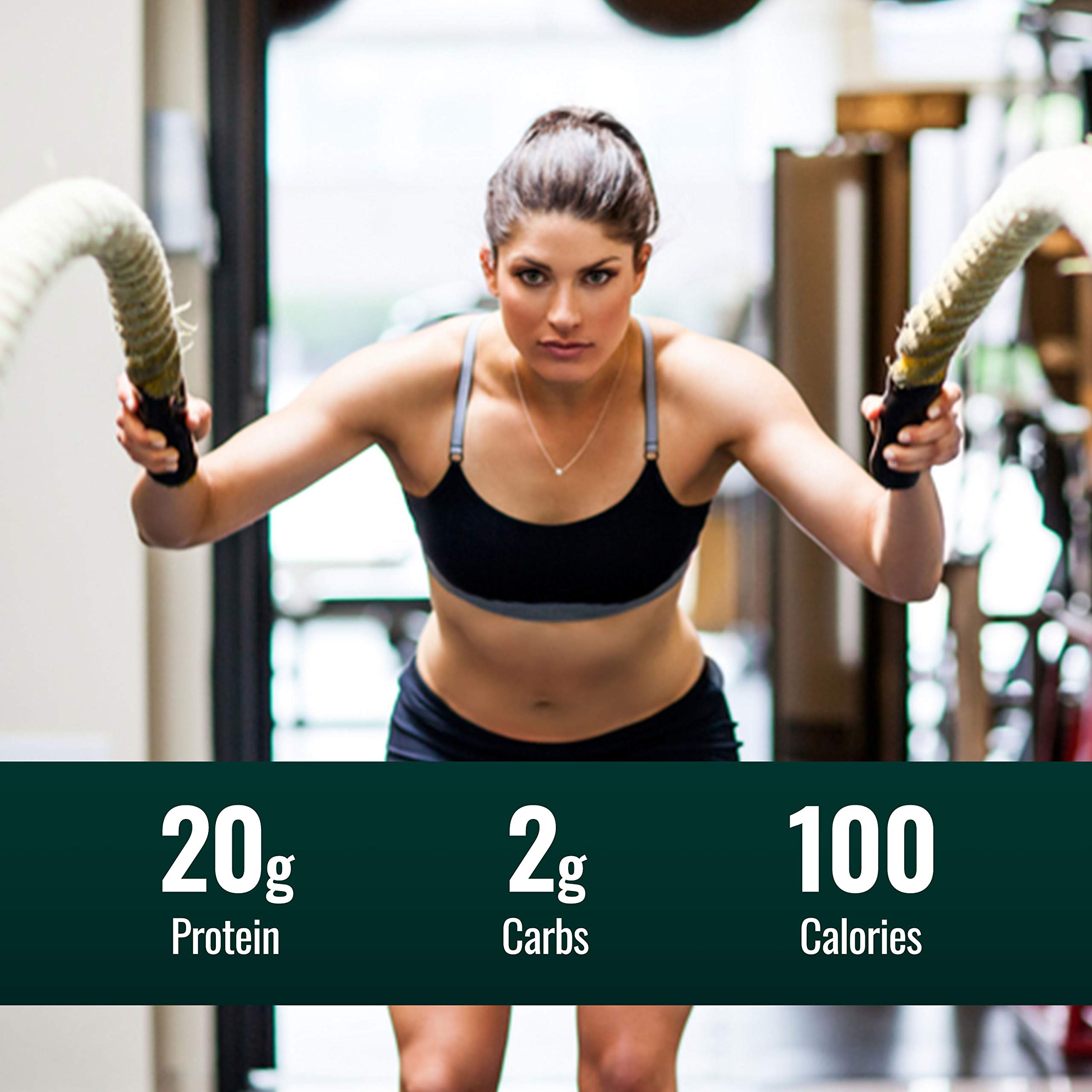 Natural Force eco-friendly packaging reduces plastic use for sustainable whey.