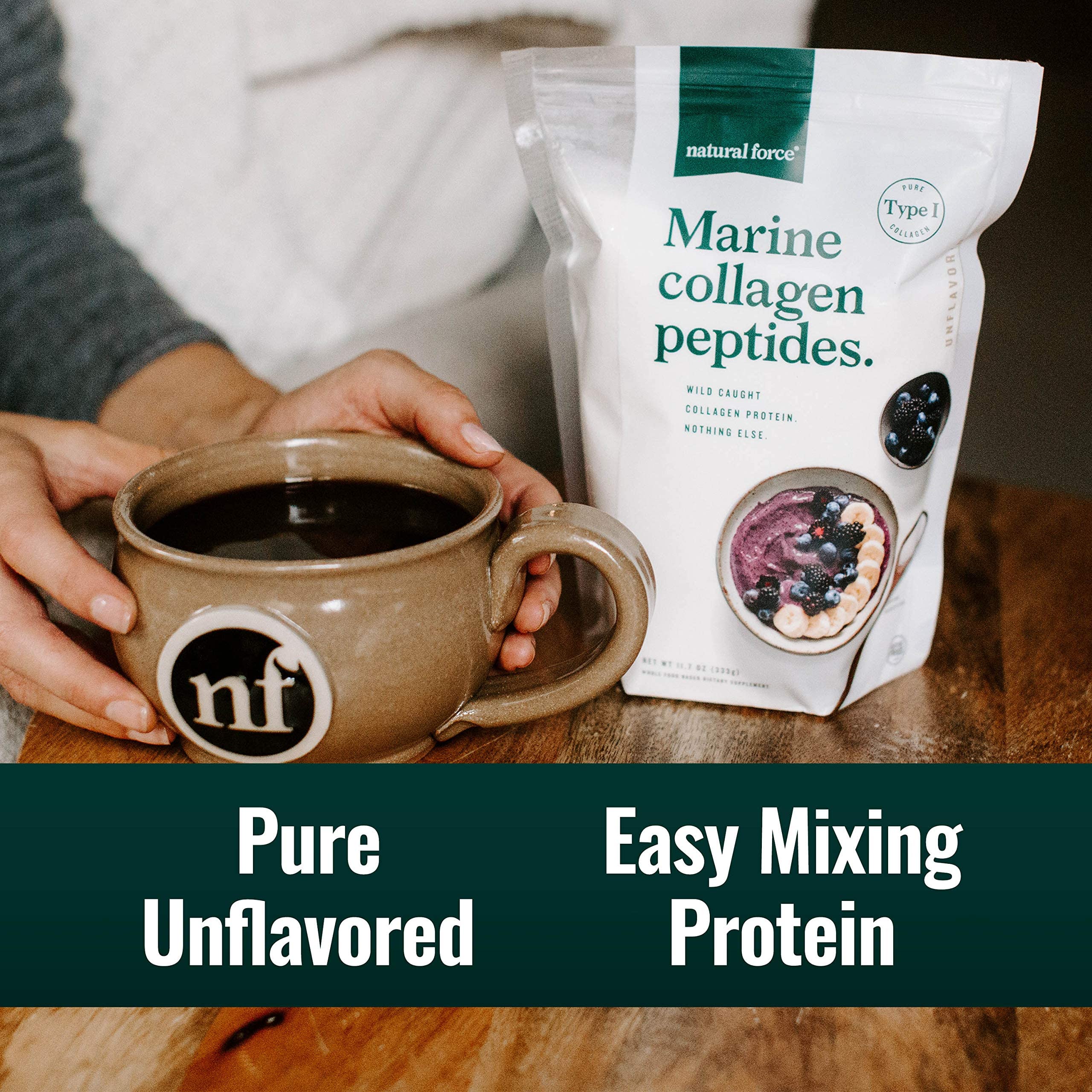 Natural Force Non-GMO label indicating trusted ingredient sourcing.