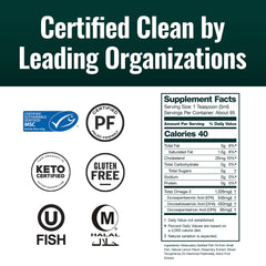 Natural Force Pure Omega-3 lab-tested seal ensures purity and quality