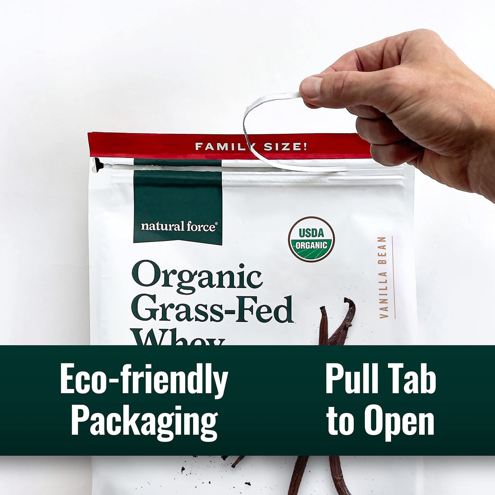 Natural Force OU Kosher and Humane Certified badges.