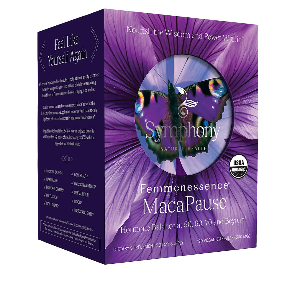 Femmenessence MacaPause bottle front for balance