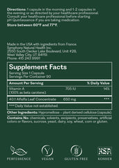 Natural Health International pH Quintessence ingredients chart highlights plant nutrients