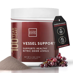 Natural Heart Doctor Vessel Support bottle pour for easy daily consumption and dosing