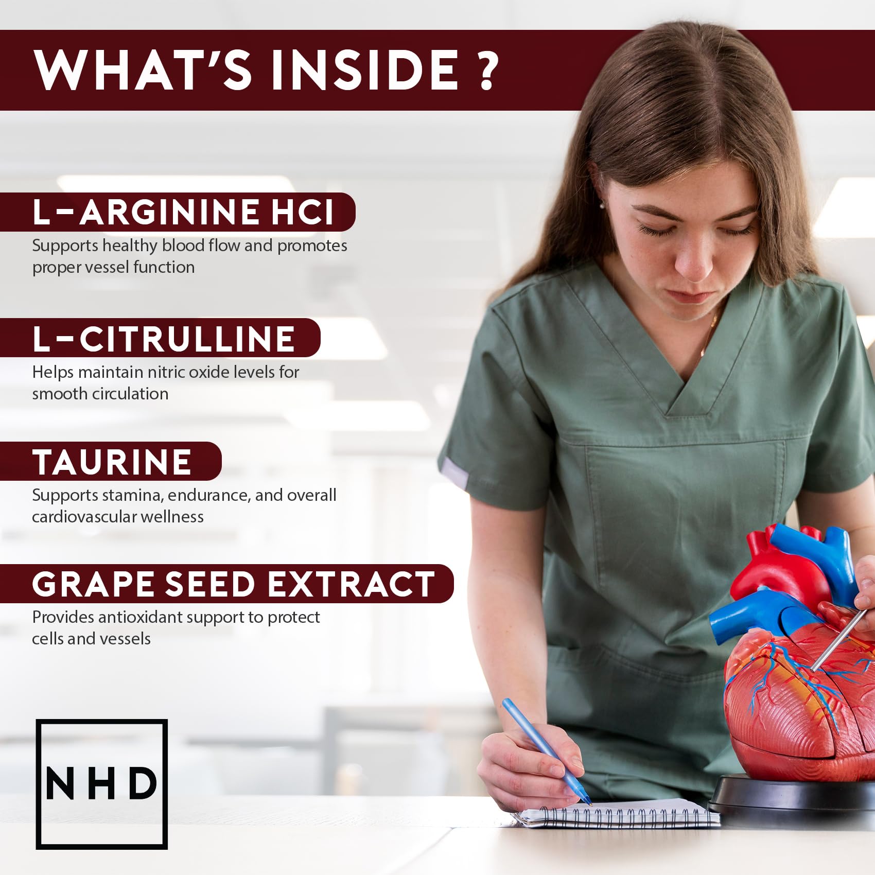 Natural Heart Doctor Vessel Support glass-mixing setup for refreshing hydration