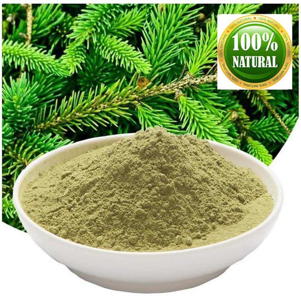 Natural Herbs pine needle extract spoon scene—easy scooping for recipes and crafts
