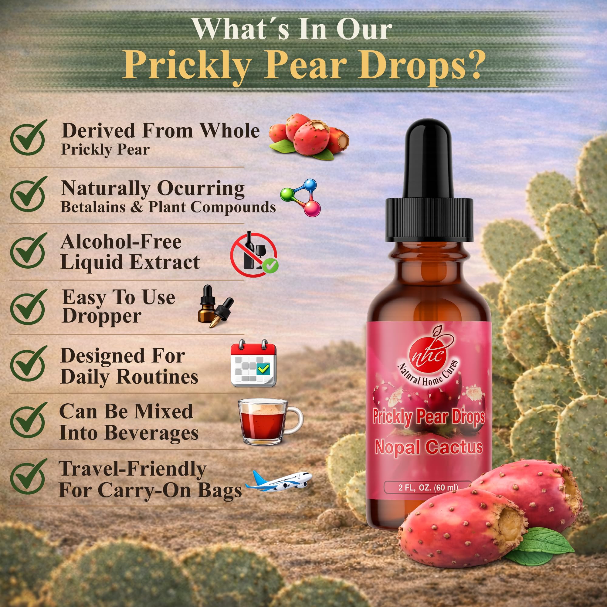 Natural Home Cures drops pouring into a glass