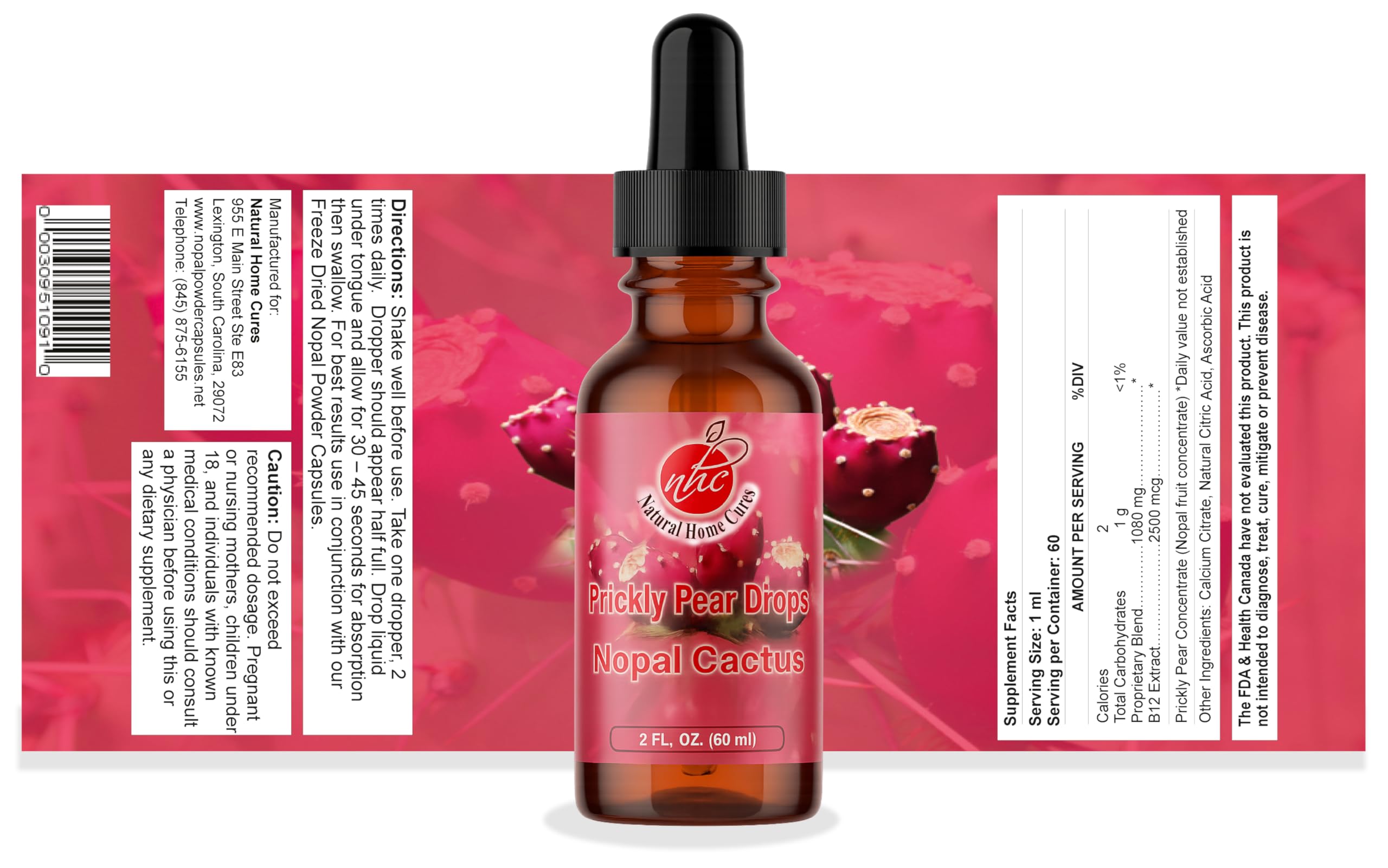 Natural Home Cures drops added to water in a glass