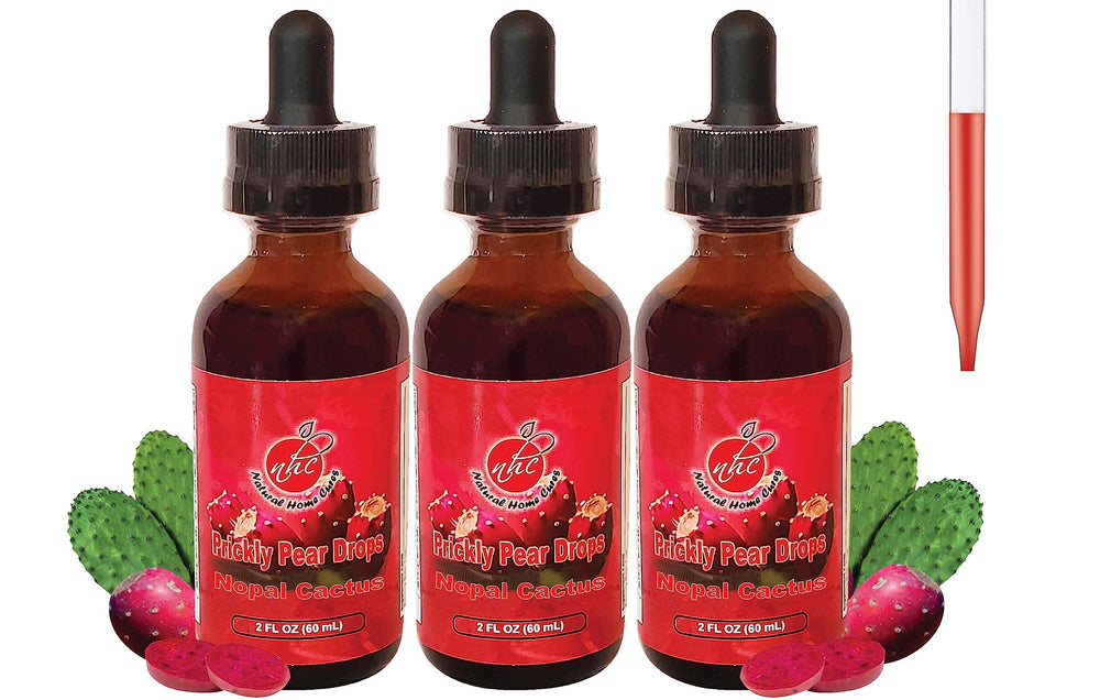 Natural Home Cures prickly pear liquid drops bottle for daily wellness