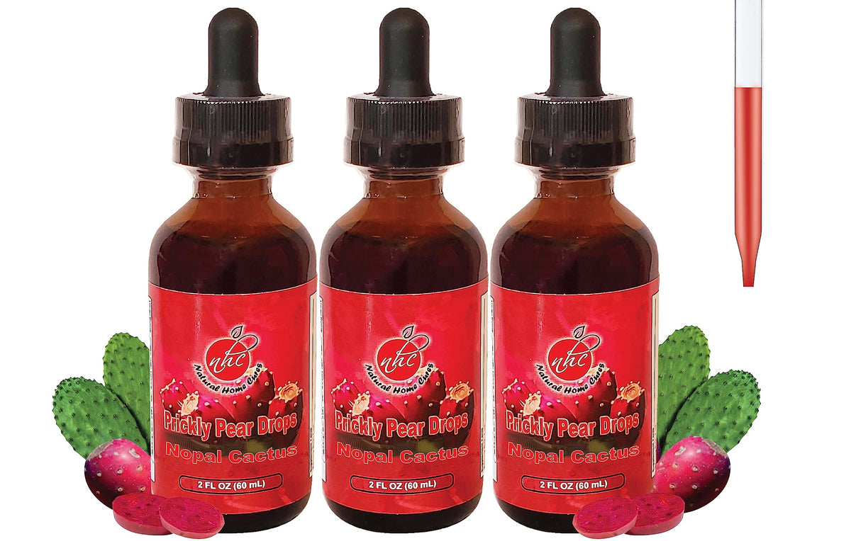 Natural Home Cures prickly pear liquid drops bottle for daily wellness