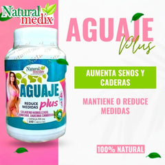Natural Medix Aguaje Plus capsules arranged for daily use