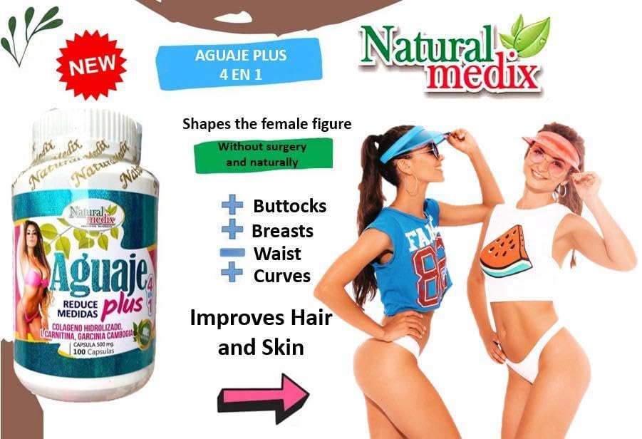 Natural Medix Aguaje Plus packaging shown with lifestyle-ready presentation