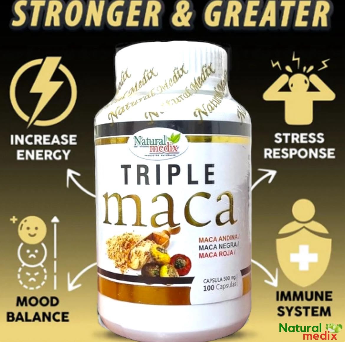Natural Medix clean-formula capsules emphasize purity and safety.