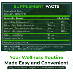Natural Nutra CMZ bottle back reveals dosage and ingredients for informed daily use.