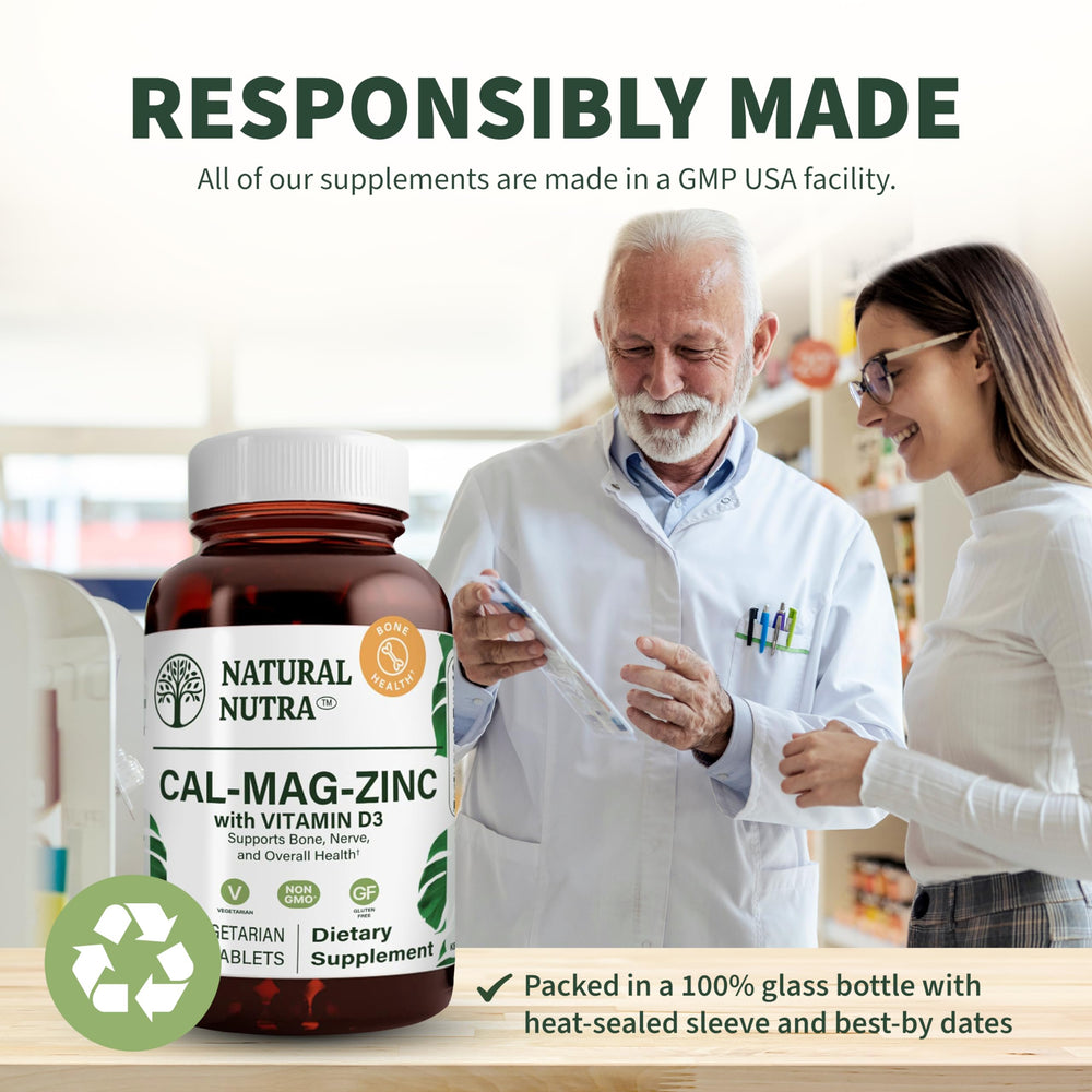 Natural Nutra CMZ tablet-oval close-up shows easy swallow design
