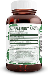 Natural Nutra Evening Primrose Oil softgel closeup highlighting purity for nerves