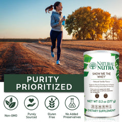 Natural Nutra whey with L-Glutamine supports digestion-friendly nutrition.