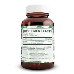 Natural Nutra Vitamin A softgels closeup emphasizing easy-to-swallow daily use.