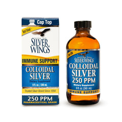 Natural Path Silver Wings colloidal silver liquid bottle pour for daily supplementation