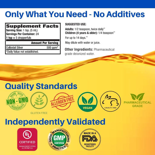 Natural Path Silver Wings label closeup highlights certifications and trusted quality.
