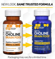 Natural Stacks Acetylcholine Brain Food thiamine B1 capsule close-up