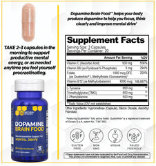 NATURAL STACKS Dopamine Phenylalanine capsules support neurotransmitter function