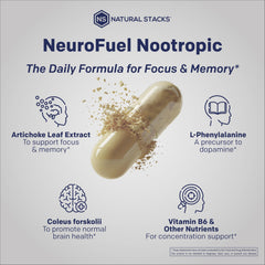 Acetyl L-carnitine capsule closeup with focus on energy and clarity potential
