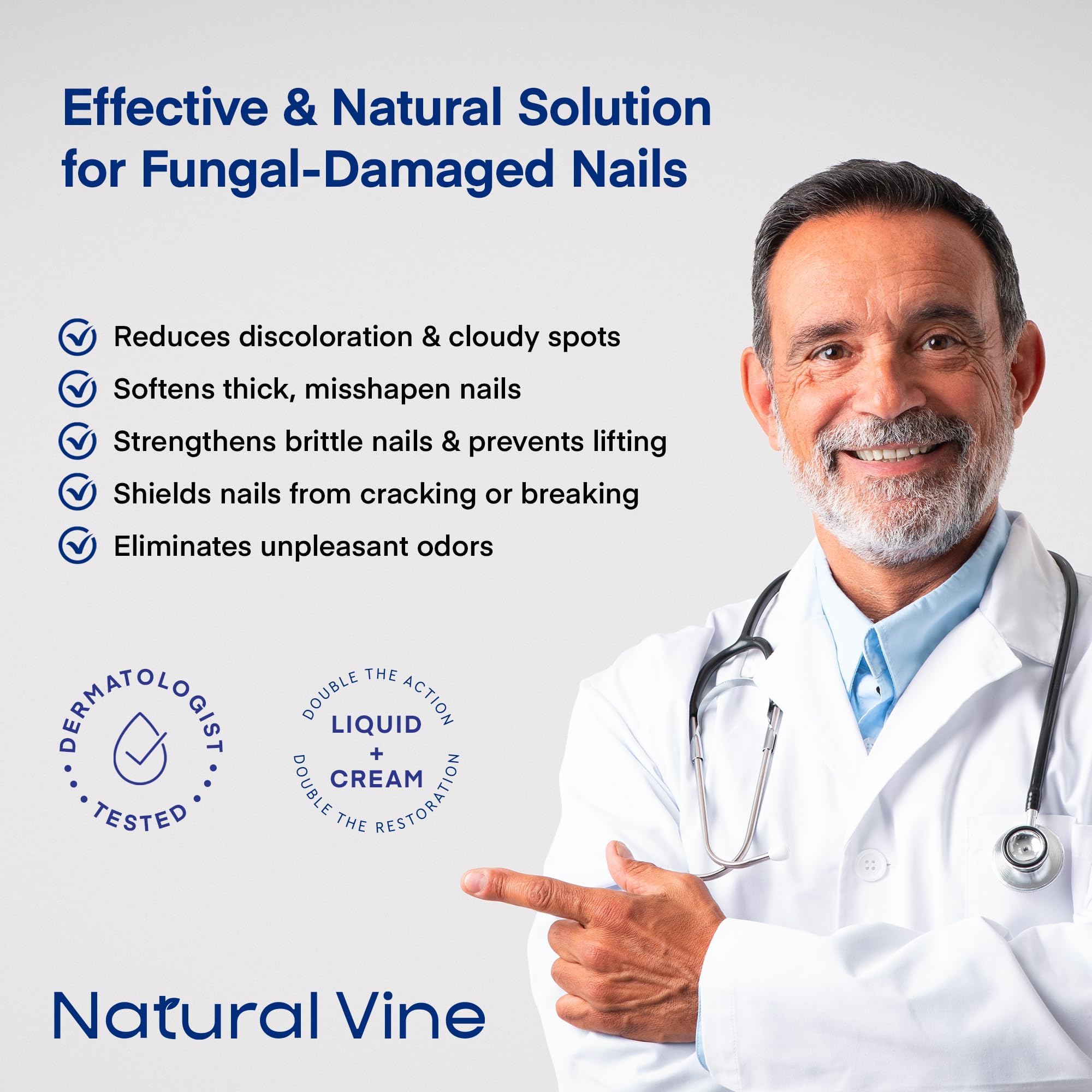 Natural Vine Patch Application On Nail demonstrates overnight wear.