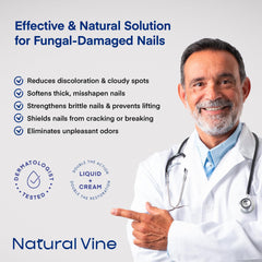 Natural Vine Patch Application On Nail demonstrates overnight wear.