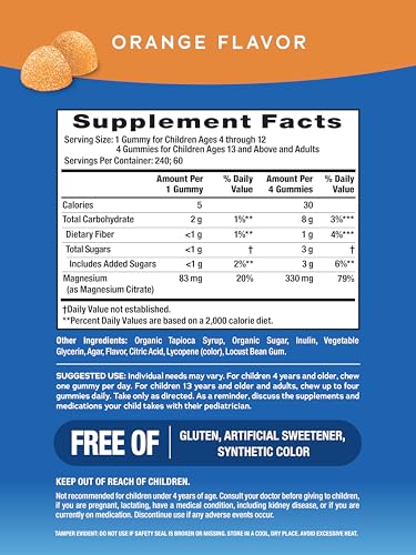 Natural Vitality CALM gummies orange bottle dispensing for convenient on-the-go calm.