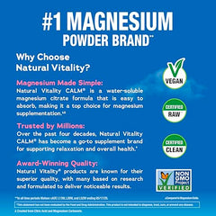 Glass of CALM magnesium water prepared with the cherry flavor.
