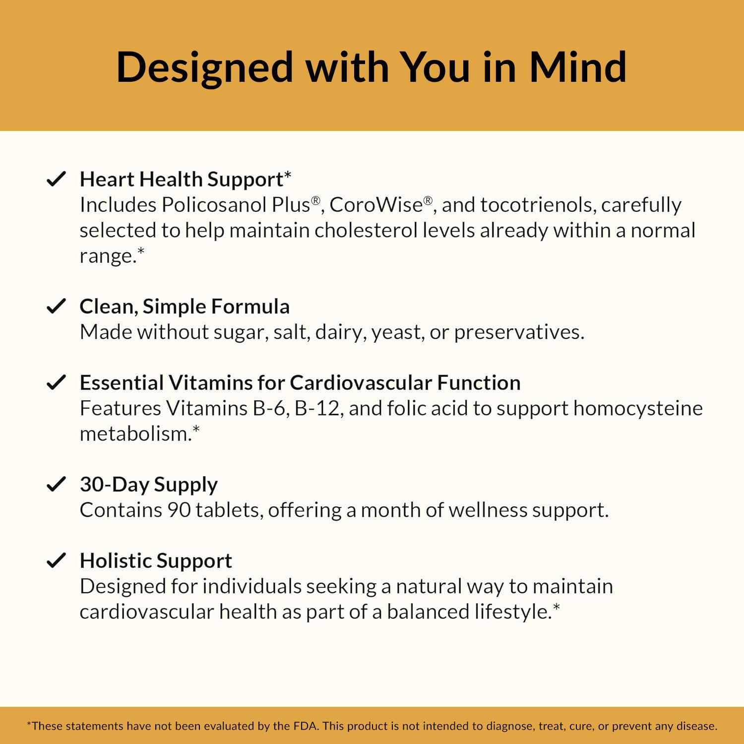 Natural Wellness Cholesterol Support tablets in hand illustrate convenient daily supplementation.