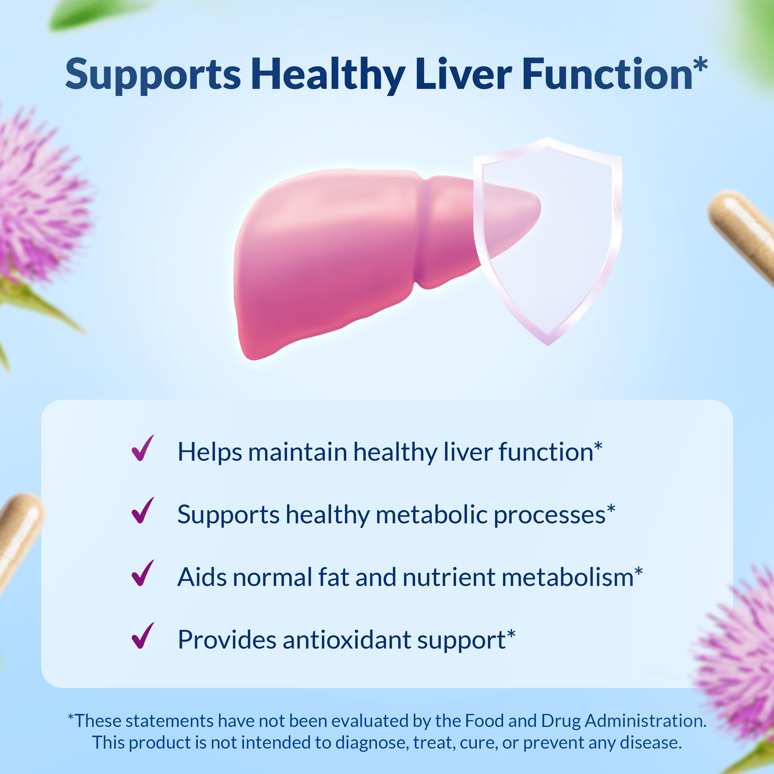 Natural Wellness Maximum Milk Thistle vegan symbol image signals plant-based detox support.
