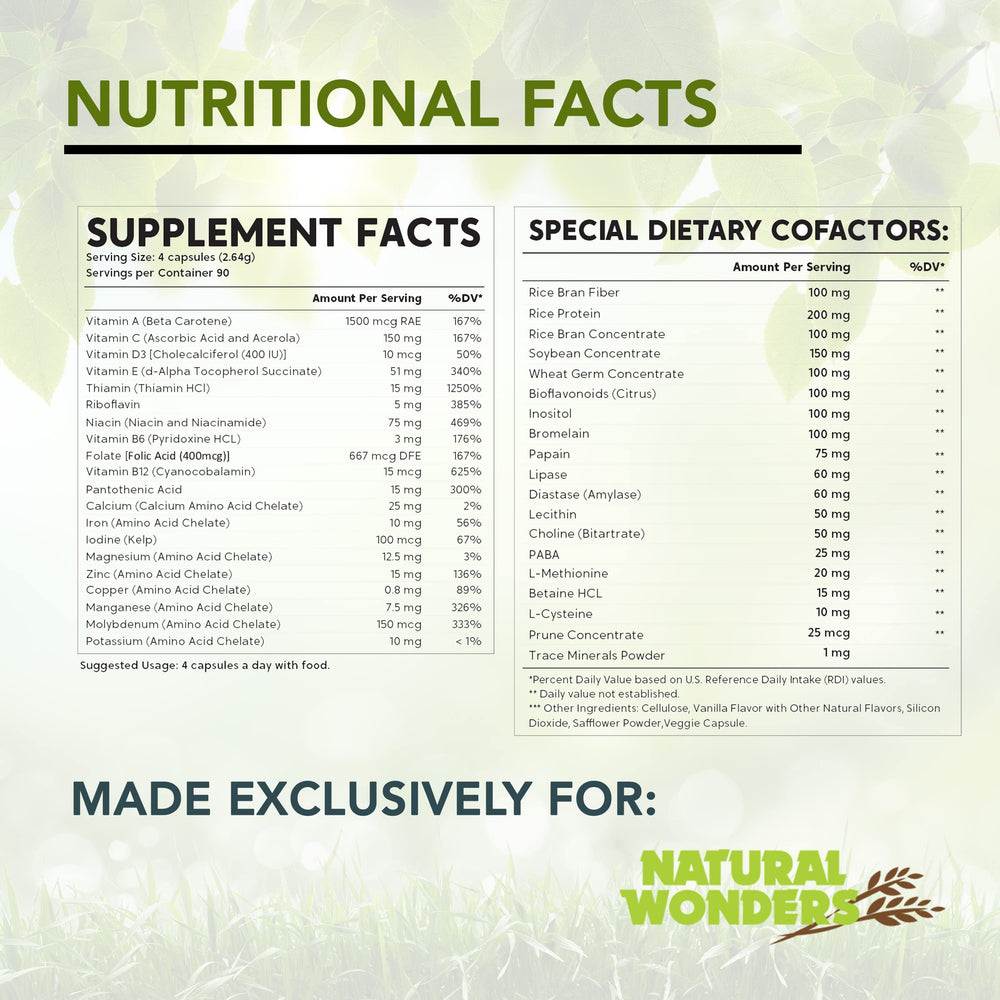 Natural Wonders Life Mate capsules being poured to illustrate convenient daily use.