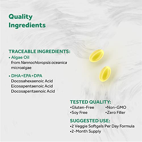 Naturalis algae oil ingredients: derived from Nannochloropsis microalgae.