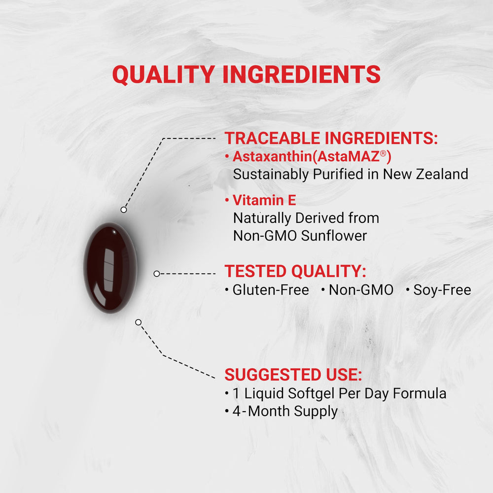 Naturalis Astaxanthin softgels closeup showing smooth texture and reliable dosing.