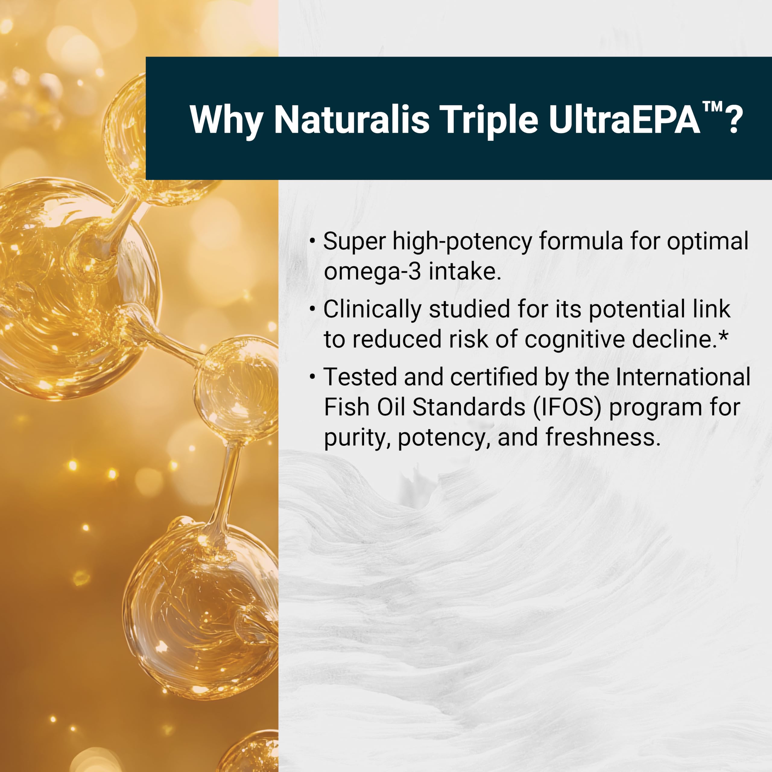Naturalis IFOS certification seal indicating pharmaceutical-grade purity and safety