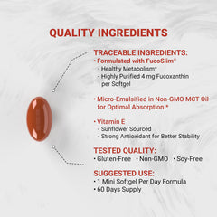 Nano-emulsified fucoxanthin in Naturalis oil base close-up
