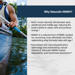 Naturalis NMNH vitamin E protection—keeps NMNH fresh with antioxidant support.