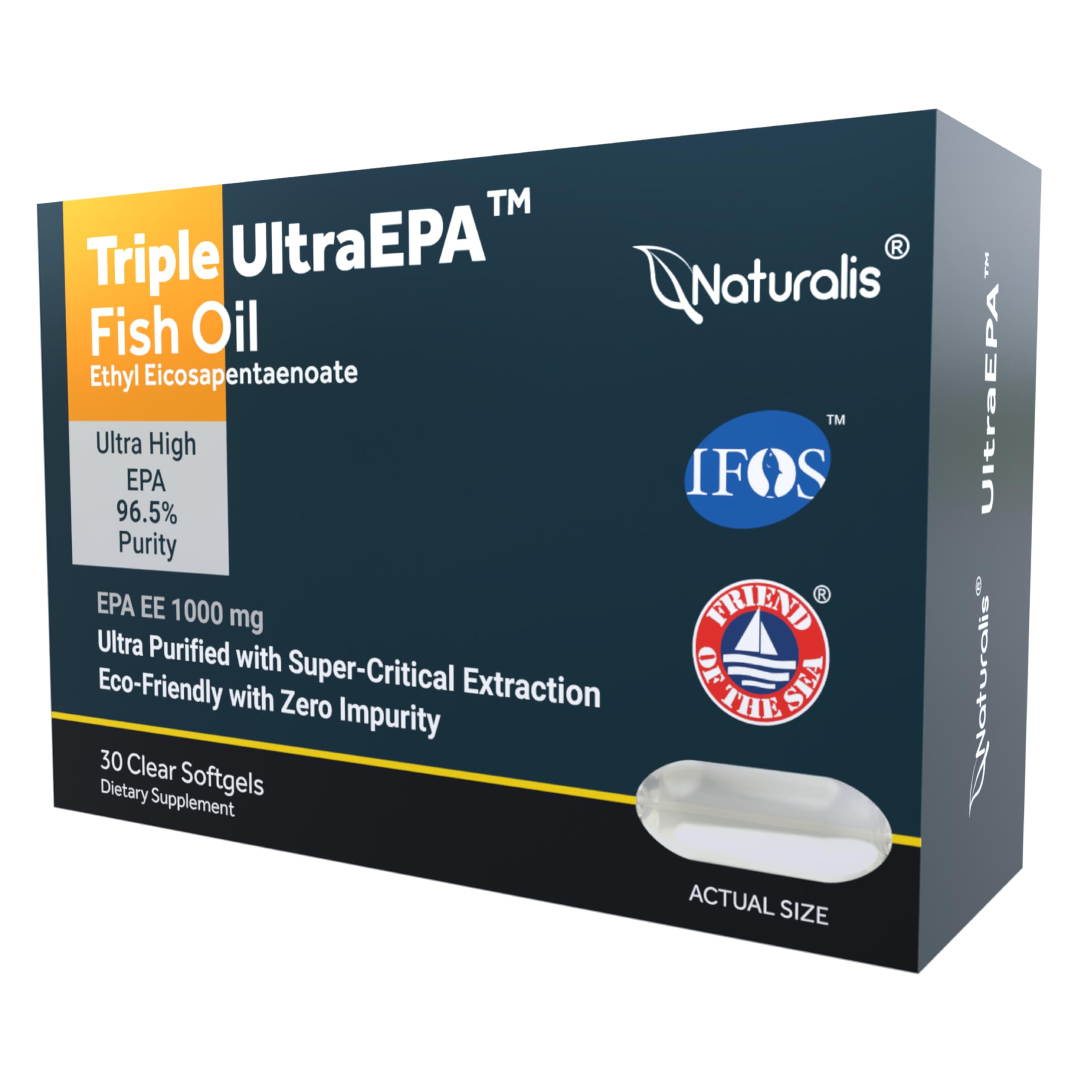 Naturalis Triple Strength UltraEPA bottle highlights high-purity EPA for daily use