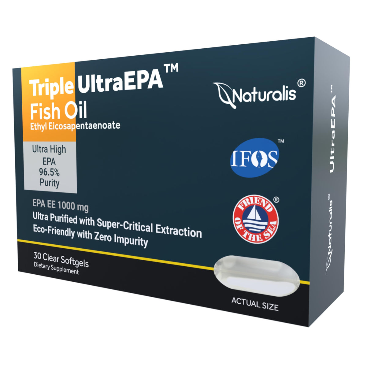 Naturalis Triple Strength UltraEPA bottle highlights high-purity EPA for daily use