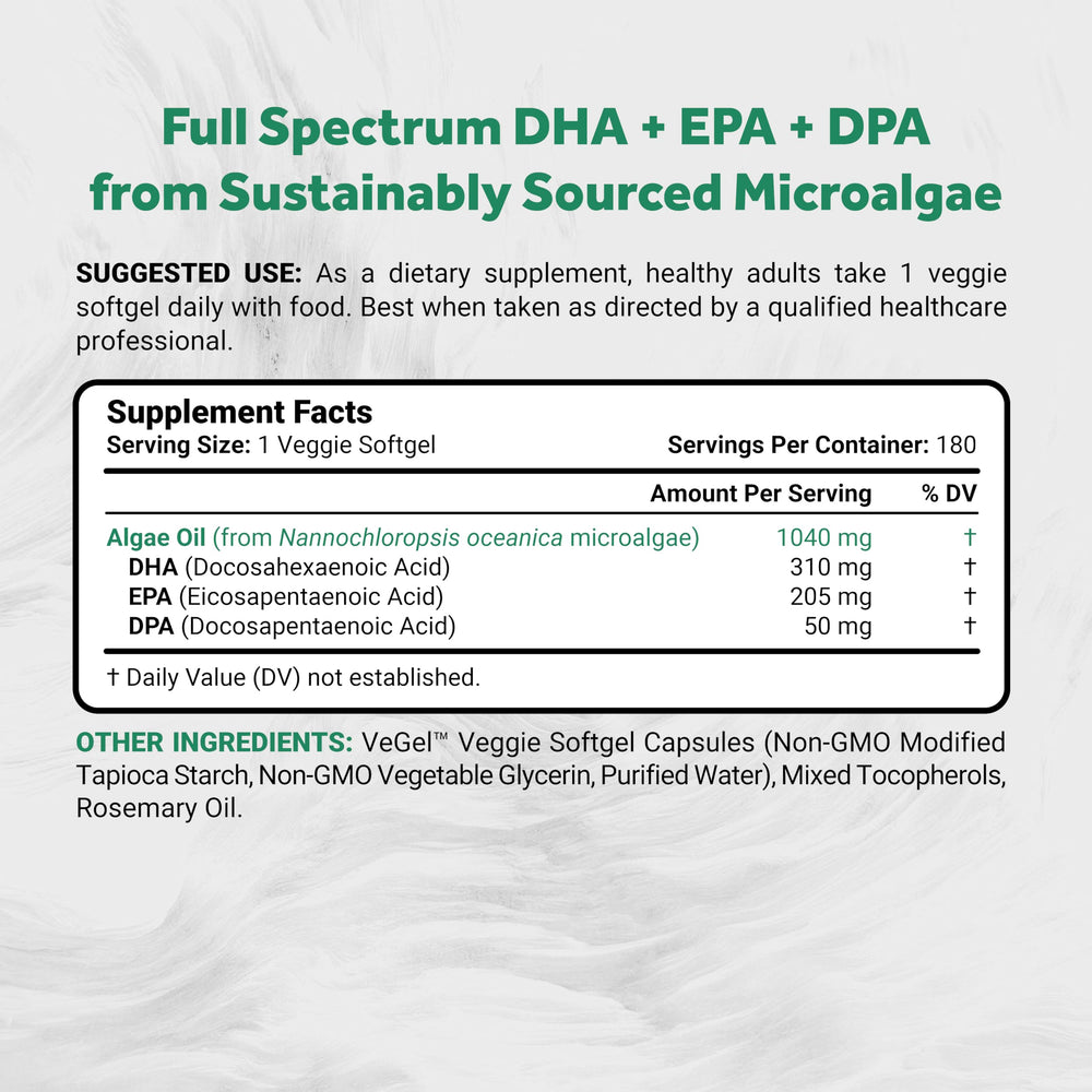 Naturalis vegan omega-3 softgels close-up emphasizing easy-to-swallow capsules for daily wellness