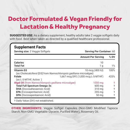 Naturalis Vegan Prenatal softgels close-up, easy daily dose for expectant parents.