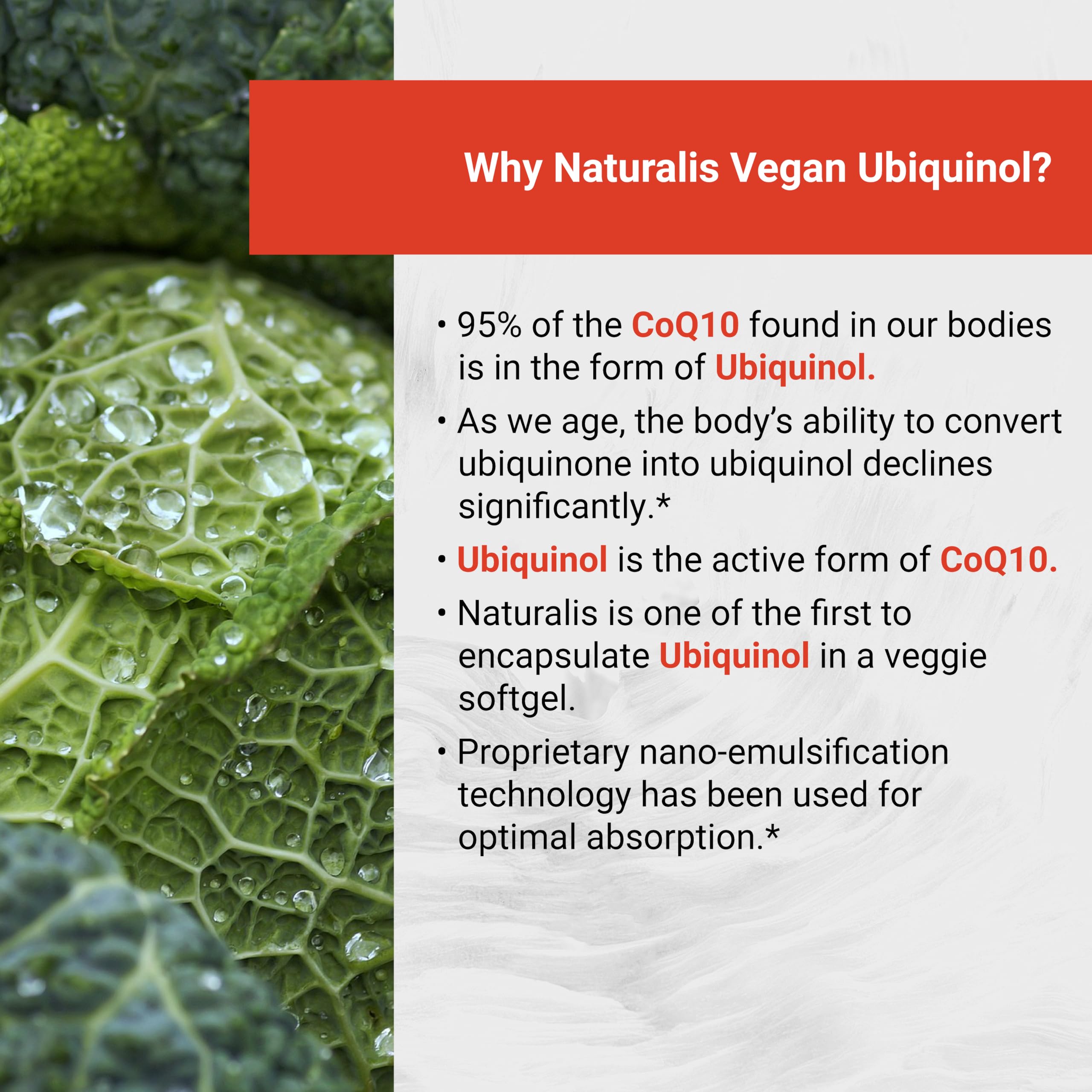 Naturalis veggie softgel capsules offering vegan, gluten-free, soy-free option.