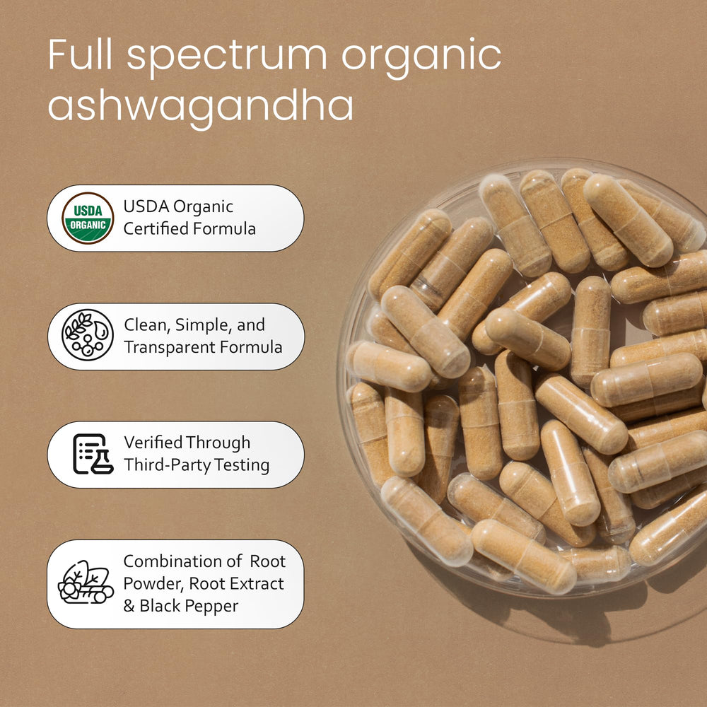 NaturaLife Labs Ashwagandha root extract label indicates standardized withanolides.