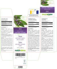 Naturalma sage tincture drops ready to add to drinks for easy dosing.
