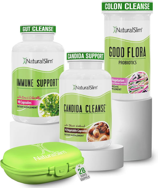 NaturalSlim Candiseptic bottle front promoting digestive balance