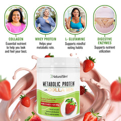 NaturalSlim Collagen Creamy Texture Mix emphasizing smooth blending.