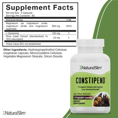 Constipend capsules close-up highlighting daily non-stimulant support.