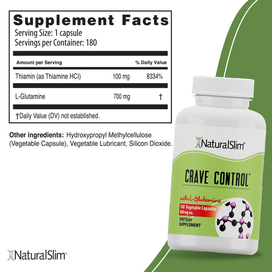 NaturalSlim Crave Control capsules closeup highlighting easy-to-swallow form.